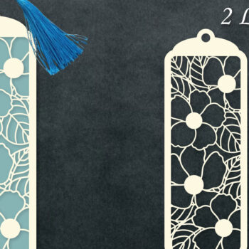 Intra απο ξύλο plywood Χρώμα wenge 3mm-4mm πάχος - Χαρτόκοπο με σελιδοδείκτες λουλουδιών Δίασταση 5x20 cm INTRAFABR-123425552 - Image 1