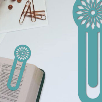 Intra απο ξύλο plywood  Χρώμα wenge 3mm-4mm πάχος - Λουλούδι σελιδοδείκτης Χαρτοκόψιμο με λέιζερ Δίασταση 5x20 cm INTRAFABR-123425545 - Image 1