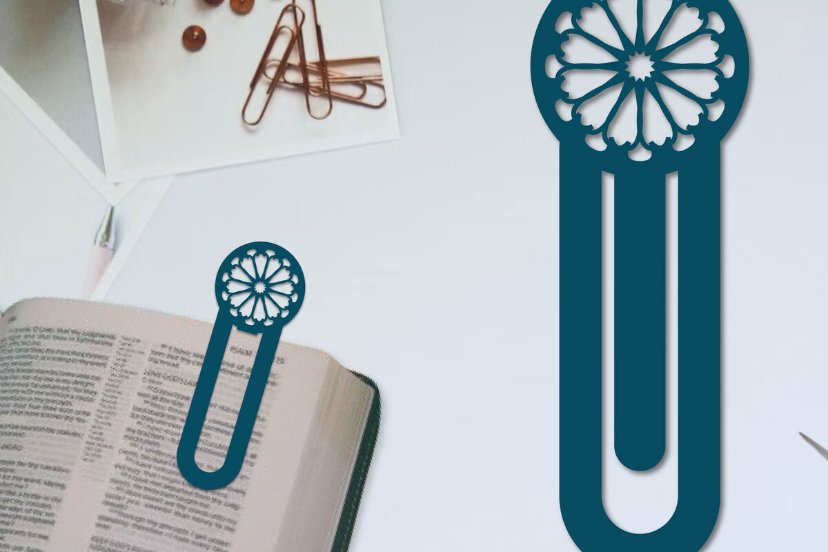 Intra απο ξύλο plywood  Χρώμα wenge 3mm-4mm πάχος - Λουλούδι σελιδοδείκτης Χαρτοκόψιμο με λέιζερ Δίασταση 5x20 cm INTRAFABR-123552600