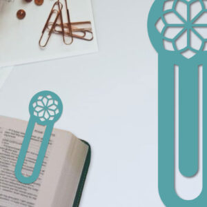 Intra απο ξύλο plywood  Χρώμα wenge 3mm-4mm πάχος - Λουλούδι σελιδοδείκτης Χαρτοκόψιμο με λέιζερ Δίασταση 5x20 cm INTRAFABR-123552562