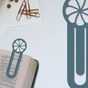 Intra απο ξύλο plywood  Χρώμα wenge 3mm-4mm πάχος - Λουλούδι σελιδοδείκτης Χαρτοκόψιμο με λέιζερ Δίασταση 5x20 cm INTRAFABR-123552574