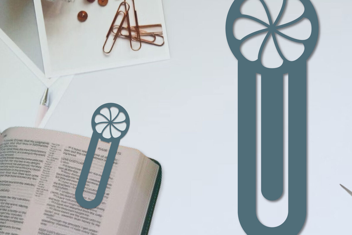 Intra απο ξύλο plywood  Χρώμα wenge 3mm-4mm πάχος - Λουλούδι σελιδοδείκτης Χαρτοκόψιμο με λέιζερ Δίασταση 5x20 cm INTRAFABR-123552574