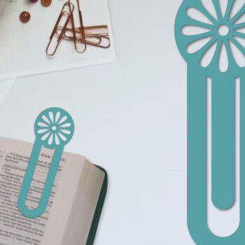 Intra απο ξύλο plywood  Χρώμα wenge 3mm-4mm πάχος - Λουλούδι σελιδοδείκτης Χαρτοκόψιμο με λέιζερ Δίασταση 5x20 cm INTRAFABR-123552578 - Image 1