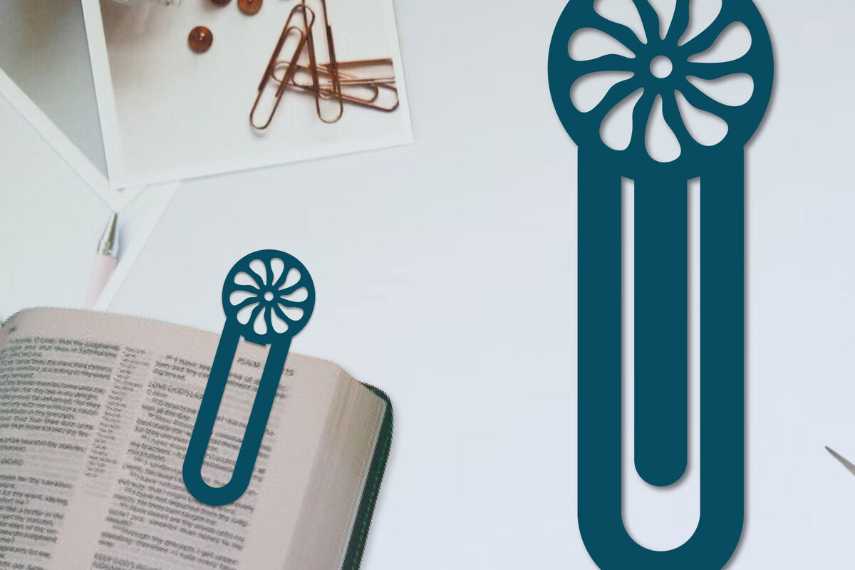 Intra απο ξύλο plywood  Χρώμα wenge 3mm-4mm πάχος - Λουλούδι σελιδοδείκτης Χαρτοκόψιμο με λέιζερ Δίασταση 5x20 cm INTRAFABR-123552582