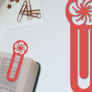 Intra απο ξύλο plywood  Χρώμα wenge 3mm-4mm πάχος - Λουλούδι σελιδοδείκτης Χαρτοκόψιμο με λέιζερ Δίασταση 5x20 cm INTRAFABR-123552585