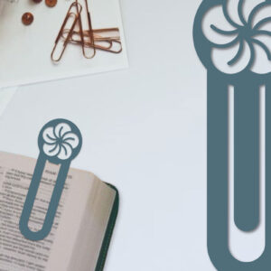 Intra απο ξύλο plywood  Χρώμα wenge 3mm-4mm πάχος - Λουλούδι σελιδοδείκτης Χαρτοκόψιμο με λέιζερ Δίασταση 5x20 cm INTRAFABR-123552850