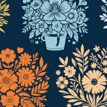 Intra απο ξύλο plywood  Χρώμα wenge 3mm-4mm πάχος - Μπουκέτο λουλουδιών Πακέτο Δίασταση 20x20 cm INTRAFABR-74729606 - Image 1