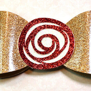 Intra απο ξύλο plywood  Χρώμα wenge 3mm-4mm πάχος - Πρότυπο φιόγκων λουλουδιών Δίασταση 20x20 cm INTRAFABR-122880485 - Image 1