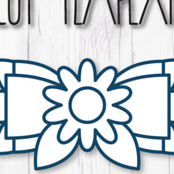 Intra απο ξύλο plywood  Χρώμα wenge 3mm-4mm πάχος - Πρότυπο φιόγκων λουλουδιών Δίασταση 20x20 cm INTRAFABR-117705782 - Image 2