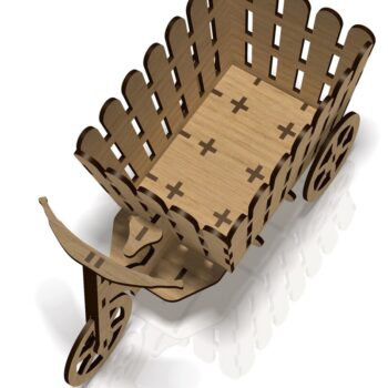 Intra απο ξύλο plywood  Χρώμα wenge 3mm-4mm πάχος - Κουτί λουλουδιών, Κουτί δώρου, Δίασταση 15x15 cm INTRAFABR-115375202 - Image 5