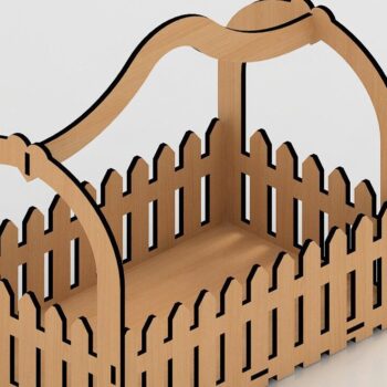 Intra απο ξύλο plywood  Χρώμα wenge 3mm-4mm πάχος - Κουτί λουλουδιών διανυσματικά αρχεία Κουτί δώρου λουλουδιών Δίασταση 30x20 cm INTRAFABR-121235211 - Image 2