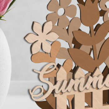 Intra απο ξύλο plywood  Χρώμα wenge 3mm-4mm πάχος - Πρότυπα διακοσμητικά καλάθια λουλουδιών Δίασταση 17x13 cm INTRAFABR-124955982 - Image 4