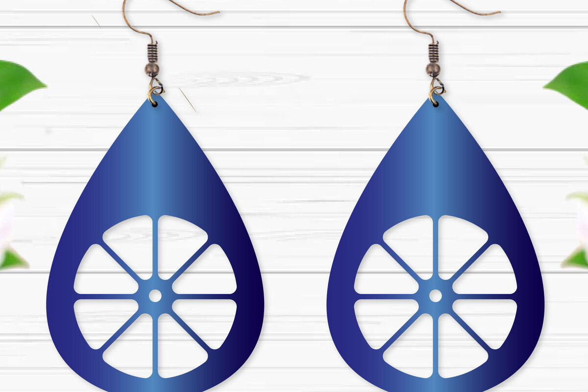 Intra απο ξύλο plywood  Χρώμα wenge 3mm-4mm πάχος - Σκουλαρίκια με λουλούδια Δίασταση 3x3 cm INTRAFABR-116863875