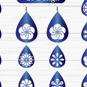 Intra απο ξύλο plywood  Χρώμα wenge 3mm-4mm πάχος - Σκουλαρίκια λουλουδιών Πακέτο κοπής με λέιζερ Δίασταση 3x3 cm INTRAFABR-6802597