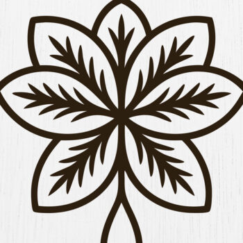 Intra απο ξύλο plywood Χρώμα wenge 3mm-4mm πάχος - Σκουλαρίκια λουλουδιών Πακέτο Δίασταση 3x3 cm INTRAFABR-104264474 - Image 8