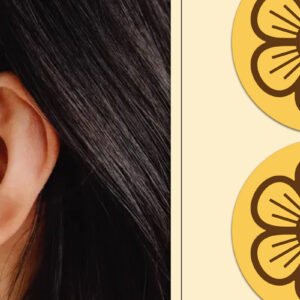 Intra απο ξύλο plywood  Χρώμα wenge 3mm-4mm πάχος - Σκουλαρίκια λουλουδιών Μαγνήτης κοπής με λέιζερ Δίασταση 3x3 cm INTRAFABR-104397001