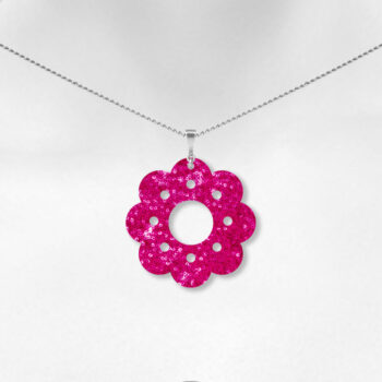 Intra απο ξύλο plywood Χρώμα wenge 3mm-4mm πάχος - Σκουλαρίκια λουλουδιών Δίασταση 3x3 cm INTRAFABR-103397083 - Image 2