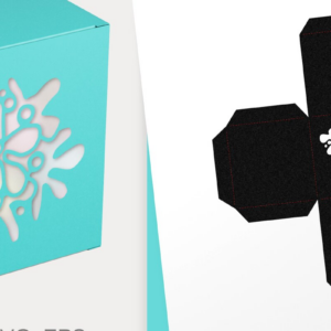 Intra απο ξύλο plywood  Χρώμα wenge 3mm-4mm πάχος - Πρότυπο κουτιού μπομπονιών κύβου φαντασίας λουλουδιών Δίασταση 33x4 cm INTRAFABR-103397375