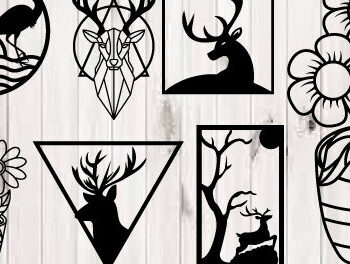 Intra απο ξύλο plywood  Χρώμα wenge 3mm-4mm πάχος - Κυνήγι λουλουδιών ές πινακίδες Σημάδια λέιζερ Δίασταση 40x50 cm INTRAFABR-73504208 - Image 1