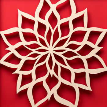 Intra απο ξύλο plywood  Χρώμα wenge 3mm-4mm πάχος - Λουλούδι σε πλαίσιο Διακόσμηση τοίχου Πακέτο Δίασταση 4x4 cm INTRAFABR-37387144 - Image 2