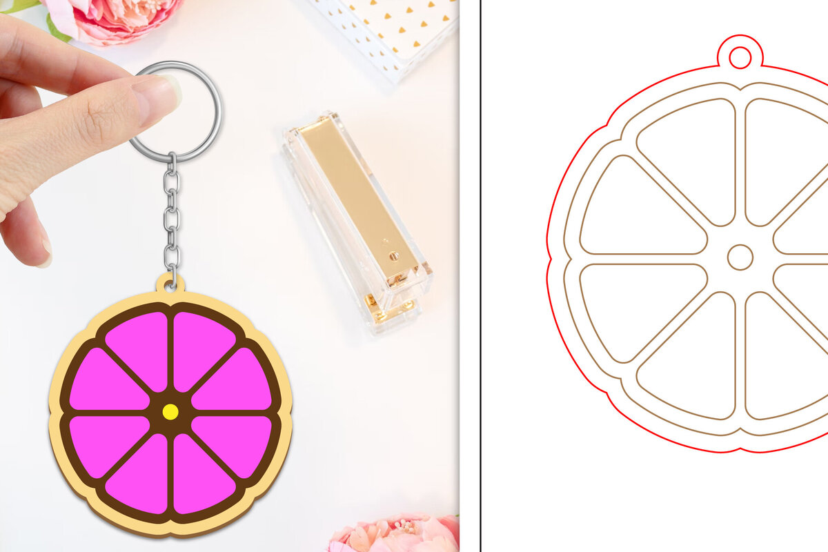 Intra απο ξύλο plywood  Χρώμα wenge 3mm-4mm πάχος - Μπρελόκ Λουλούδι Κοπή Laser | Μπρελόκ Δίασταση 4x4 cm INTRAFABR-123747743