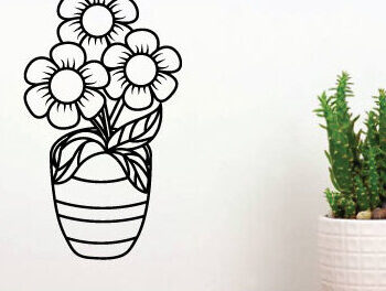 Intra απο ξύλο plywood  Χρώμα wenge 3mm-4mm πάχος - κοπής με λέιζερ λουλουδιών 3d Metal Art Δίασταση 40x50 cm INTRAFABR-75082692 - Image 1