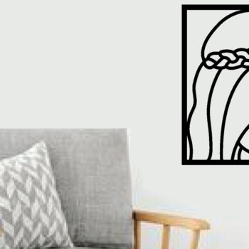 Intra απο ξύλο plywood  Χρώμα wenge 3mm-4mm πάχος - Πακέτο τέχνης τοίχου με λουλούδια κομμένα με λέιζερ Δίασταση 40x50 cm INTRAFABR-103064141 - Image 3