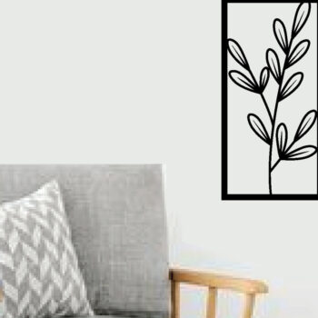 Intra απο ξύλο plywood  Χρώμα wenge 3mm-4mm πάχος - Πακέτο τέχνης τοίχου με λουλούδια κομμένα με λέιζερ Δίασταση 40x50 cm INTRAFABR-103064141 - Image 6