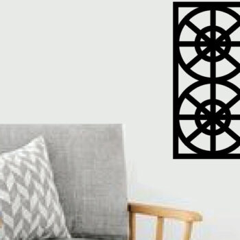 Intra απο ξύλο plywood  Χρώμα wenge 3mm-4mm πάχος - Flower Laser Κοπή ών Τέχνης Τοίχων Δίασταση 40x50 cm INTRAFABR-103064352 - Image 1