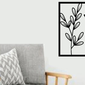 Intra απο ξύλο plywood  Χρώμα wenge 3mm-4mm πάχος - Flower Laser Κοπή ών Τέχνης Τοίχων Δίασταση 40x50 cm INTRAFABR-115872721