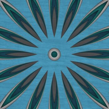 Intra απο ξύλο plywood  Χρώμα wenge 3mm-4mm πάχος - Flower Mandala , Layered Mandala Δίασταση 30x30 cm INTRAFABR-61936188 - Image 10