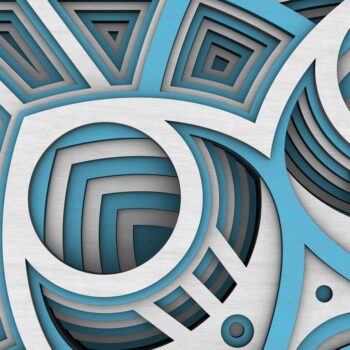 Intra απο ξύλο plywood  Χρώμα wenge 3mm-4mm πάχος - Flower Mandala , Layered Mandala Δίασταση 30x30 cm INTRAFABR-12289148 - Image 7