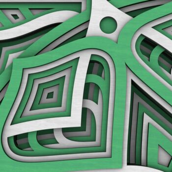 Intra απο ξύλο plywood  Χρώμα wenge 3mm-4mm πάχος - Flower Mandala , Layered Mandala Δίασταση 30x30 cm INTRAFABR-65234386 - Image 7