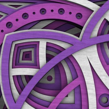 Intra απο ξύλο plywood  Χρώμα wenge 3mm-4mm πάχος - Flower Mandala , Layered Mandala Δίασταση 30x30 cm INTRAFABR-121663834 - Image 7