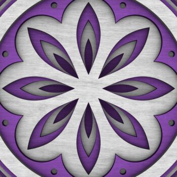 Intra απο ξύλο plywood  Χρώμα wenge 3mm-4mm πάχος - Flower Mandala , Layered Mandala Δίασταση 30x30 cm INTRAFABR-108405050 - Image 10