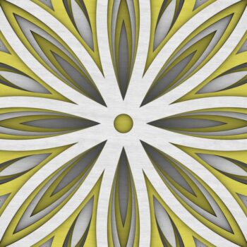 Intra απο ξύλο plywood  Χρώμα wenge 3mm-4mm πάχος - Flower Mandala , Layered Mandala Δίασταση 30x30 cm INTRAFABR-117734790 - Image 9