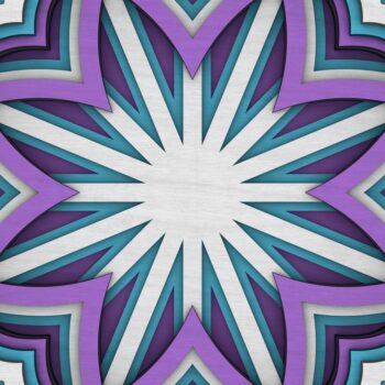 Intra απο ξύλο plywood  Χρώμα wenge 3mm-4mm πάχος - Flower Mandala , Layered Mandala Δίασταση 30x30 cm INTRAFABR-123630833 - Image 9