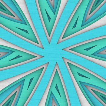 Intra απο ξύλο plywood  Χρώμα wenge 3mm-4mm πάχος - Flower Mandala , Layered Mandala Δίασταση 30x30 cm INTRAFABR-123630831 - Image 9