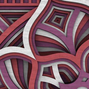 Intra απο ξύλο plywood  Χρώμα wenge 3mm-4mm πάχος - Flower Mandala , Layered Mandala Δίασταση 30x30 cm INTRAFABR-24709510 - Image 7