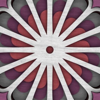 Intra απο ξύλο plywood  Χρώμα wenge 3mm-4mm πάχος - Flower Mandala , Layered Mandala Δίασταση 30x30 cm INTRAFABR-24709510 - Image 10