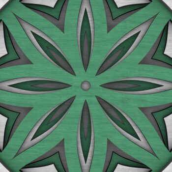 Intra απο ξύλο plywood  Χρώμα wenge 3mm-4mm πάχος - Flower Mandala , Layered Mandala Δίασταση 30x30 cm INTRAFABR-121492987 - Image 10