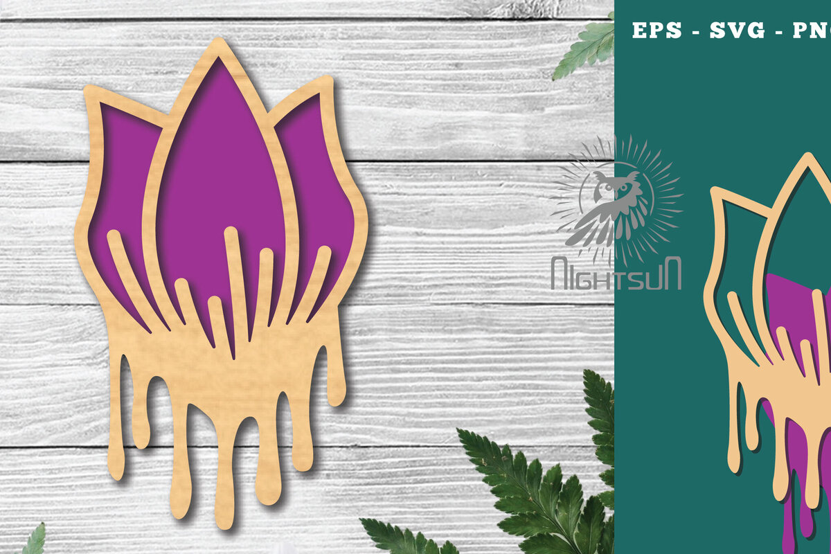 Intra απο ξύλο plywood  Χρώμα wenge 3mm-4mm πάχος - Διακόσμηση με κομμένο λέιζερ λιωμένο με λουλούδια 3 Δίασταση 20x20 cm INTRAFABR-121493006