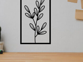 Intra απο ξύλο plywood  Χρώμα wenge 3mm-4mm πάχος - Flower Metal Art Wall Art File Δίασταση 40x50 cm INTRAFABR-85378697 - Image 2