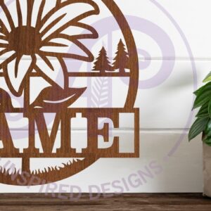 Intra απο ξύλο plywood  Χρώμα wenge 3mm-4mm πάχος - Πρότυπο κοπής λέιζερ σημάδι ονόματος λουλουδιού Δίασταση 30x20 cm INTRAFABR-123165791