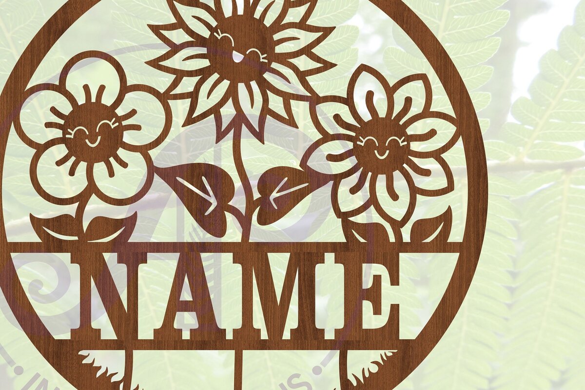 Intra απο ξύλο plywood  Χρώμα wenge 3mm-4mm πάχος - Πρότυπο κοπής λέιζερ σημάδι ονόματος λουλουδιού Δίασταση 30x20 cm INTRAFABR-45106033