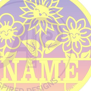 Intra απο ξύλο plywood  Χρώμα wenge 3mm-4mm πάχος - Πρότυπο κοπής λέιζερ σημάδι ονόματος λουλουδιού Δίασταση 30x20 cm INTRAFABR-45106033 - Image 2