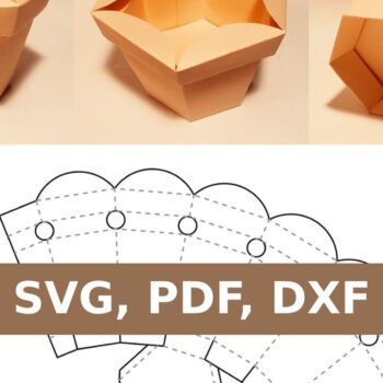 Intra απο ξύλο plywood  Χρώμα wenge 3mm-4mm πάχος - Γλάστρα Δίασταση 20x20 cm INTRAFABR-30926386 - Image 1