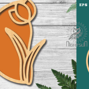 Intra απο ξύλο plywood  Χρώμα wenge 3mm-4mm πάχος - Διακόσμηση λουλουδιών με 2 Δίασταση 20x20 cm INTRAFABR-117762495