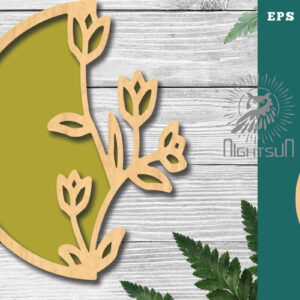 Intra απο ξύλο plywood  Χρώμα wenge 3mm-4mm πάχος - Διακόσμηση λουλουδιών με 5 Δίασταση 20x20 cm INTRAFABR-117762475