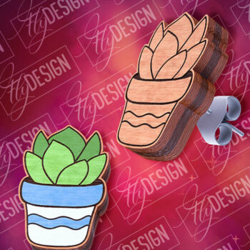 Intra απο ξύλο plywood  Χρώμα wenge 3mm-4mm πάχος - Flower Stud Earrings | CNC Δίασταση 3x3 cm INTRAFABR-58215757 - Image 1